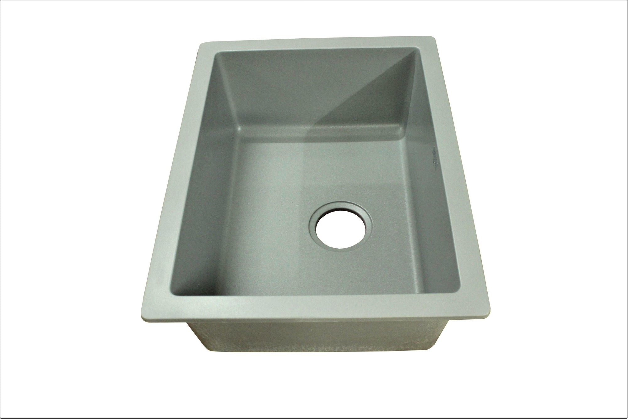 Nirali Livia Quartz Single Bowl Kitchen Sink in Quartz - peelOrange.com