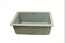 Nirali Livia Quartz Single Bowl Kitchen Sink in Quartz - peelOrange.com