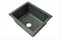 Nirali Livia Quartz Single Bowl Kitchen Sink in Quartz - peelOrange.com