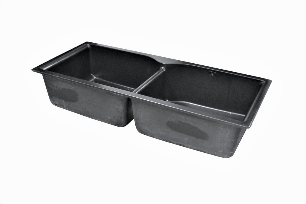 Nirali Archpro Quartz Single Bowl Kitchen Sink in Onyx Finish - peelOrange.com