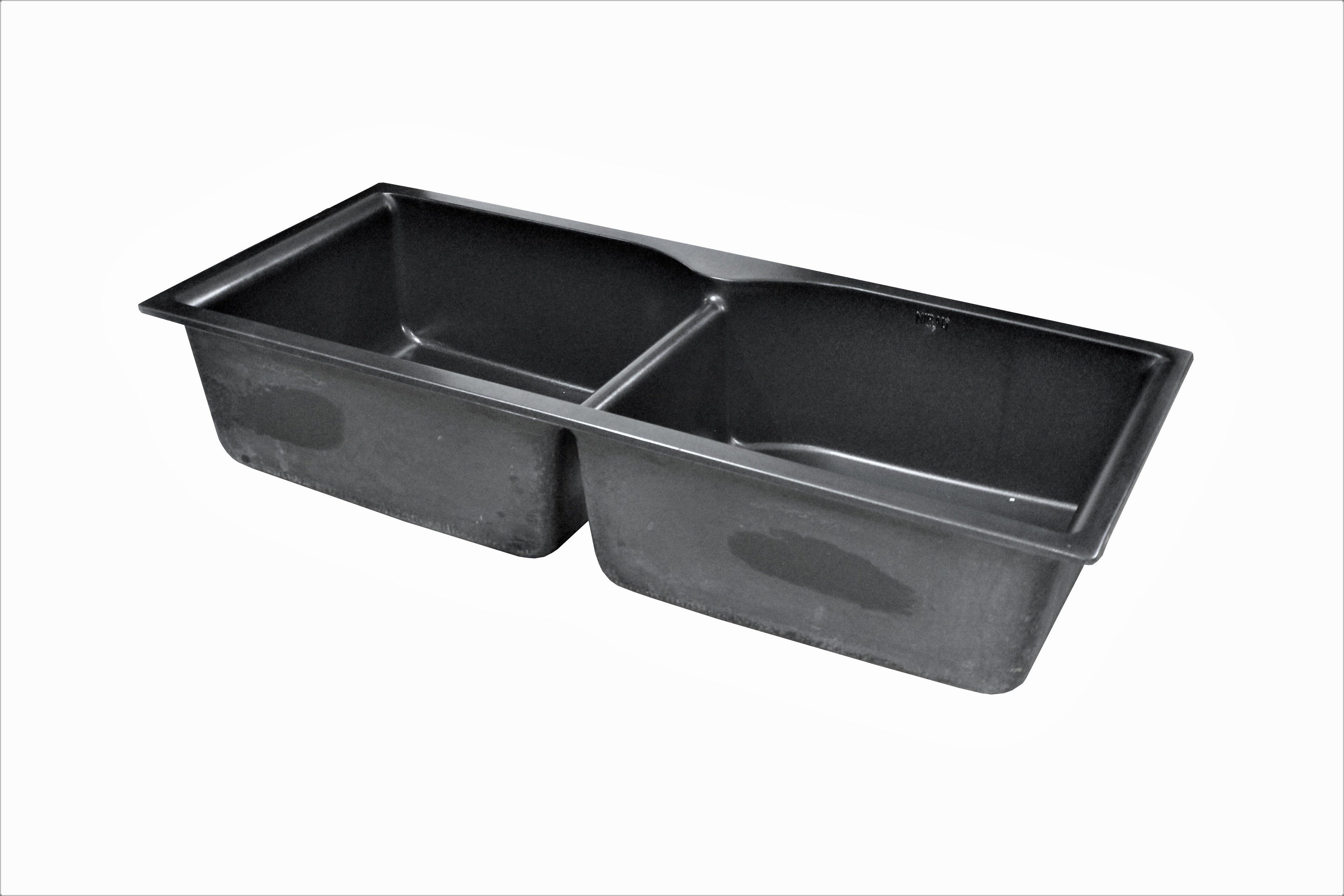 Nirali Archpro Quartz Single Bowl Kitchen Sink in Onyx Finish - peelOrange.com