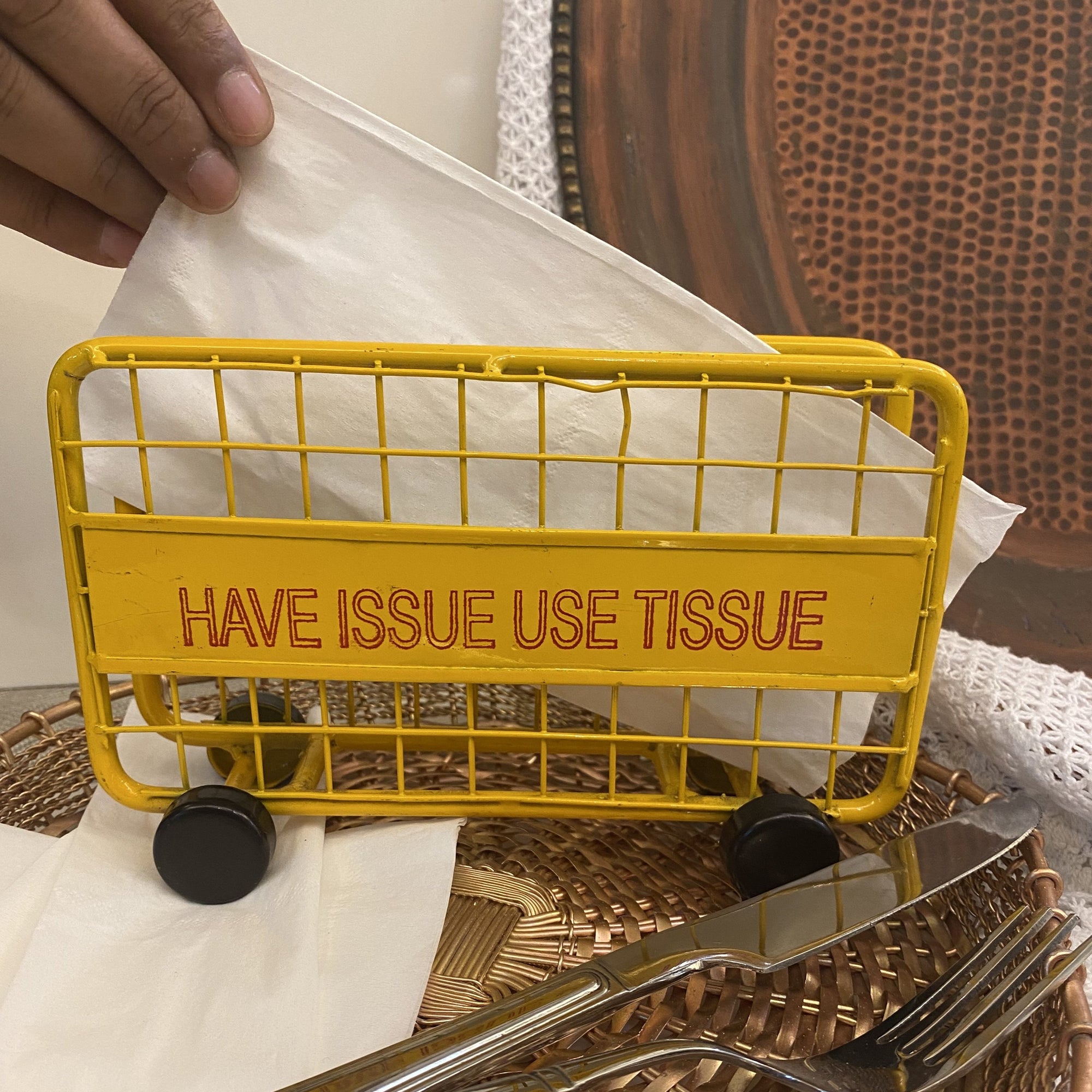 Barricade Tissue Holder On Wheels By MK