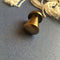 Long Round Brass Finish Cupboard Drawer Pull Knob 1Pc By DH