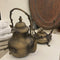 Handmade Smokey Finished Antique Brass Kettle 6cc By MK