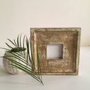 Gold Polished Wood Picture Square Frame By HMF