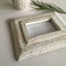 Antique White & Gold Wood Picture Frame By HMF