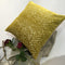 Designer Lime Green Color Self Textured Pattern Sofa Cushion Cover (16 x 16 ) 1Pc