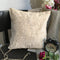 Beige Color Chenille Fabric Cushion Cover 