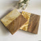 Resin Tea Coaster in Square Wooden Texture Finish Coffee Coaster 1 PC