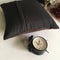 Dark Brown Self Textured Pattern Chenille Cushion Cover Design (16x16) 1Pc