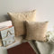 Beige Color Chenille Fabric Cushion Cover 
