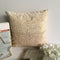 Beige Color Chenille Fabric Cushion Cover 