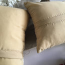 Beige Color Chenille Fabric Cushion Cover 