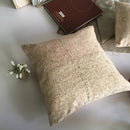 Beige Color Chenille Fabric Cushion Cover 
