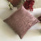 Purple Color Fur  Textured Design Chenille Cushion Cover Design (16 x 16 ) 1Pc