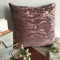 Purple Color Fur  Textured Design Chenille Cushion Cover Design (16 x 16 ) 1Pc