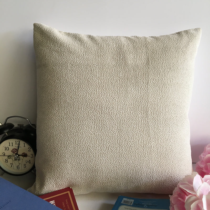 Decorative Self Dotted Textured Pattern Cushion Cover (16 x 16 ) 1Pc