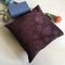 Decorative Purple Fish Bone Textured Pattern Cushion Cover (16 x 16 ) 1Pc