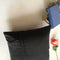 Dark Brown Jute Feel Distorted Pattern Soft Cushion Cover Design (16 x 16 ) 1Pc