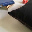 Dark Brown Jute Feel Distorted Pattern Soft Cushion Cover Design (16 x 16 ) 1Pc