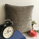 Decorative Jacquard Textured Velvet Cushion Cover (16 x 16 ) 1Pc