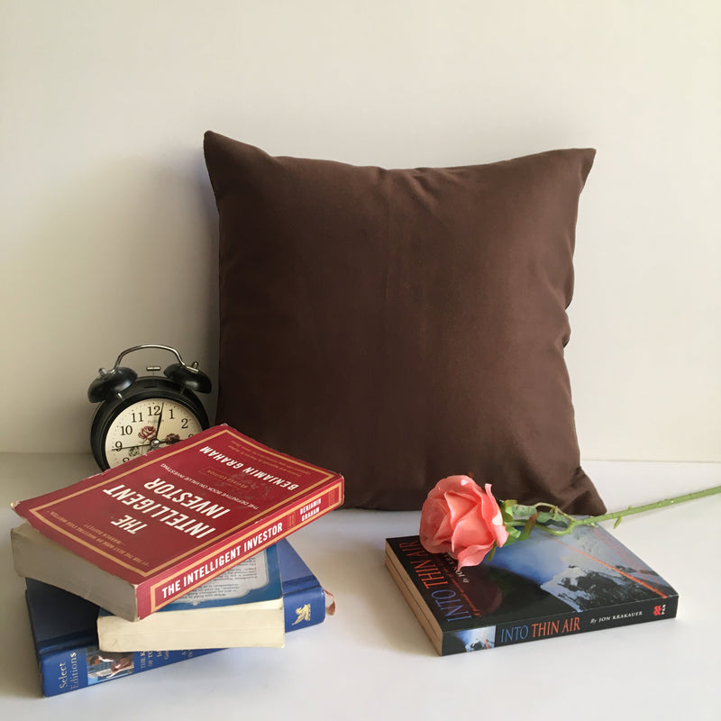 Plain Suede Soft Cushion Cover (16 x 16 ) 1Pc