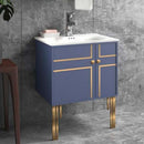 Memoria & Edge Floor Standing 2 Legs Bathroom Vanity By TGF