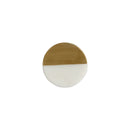 Brass Gold And White Marble Cupboard Door Knobs 1Pc