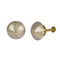 Moroccan Inspired White & Gold Patterned Brass Knob 1Pc