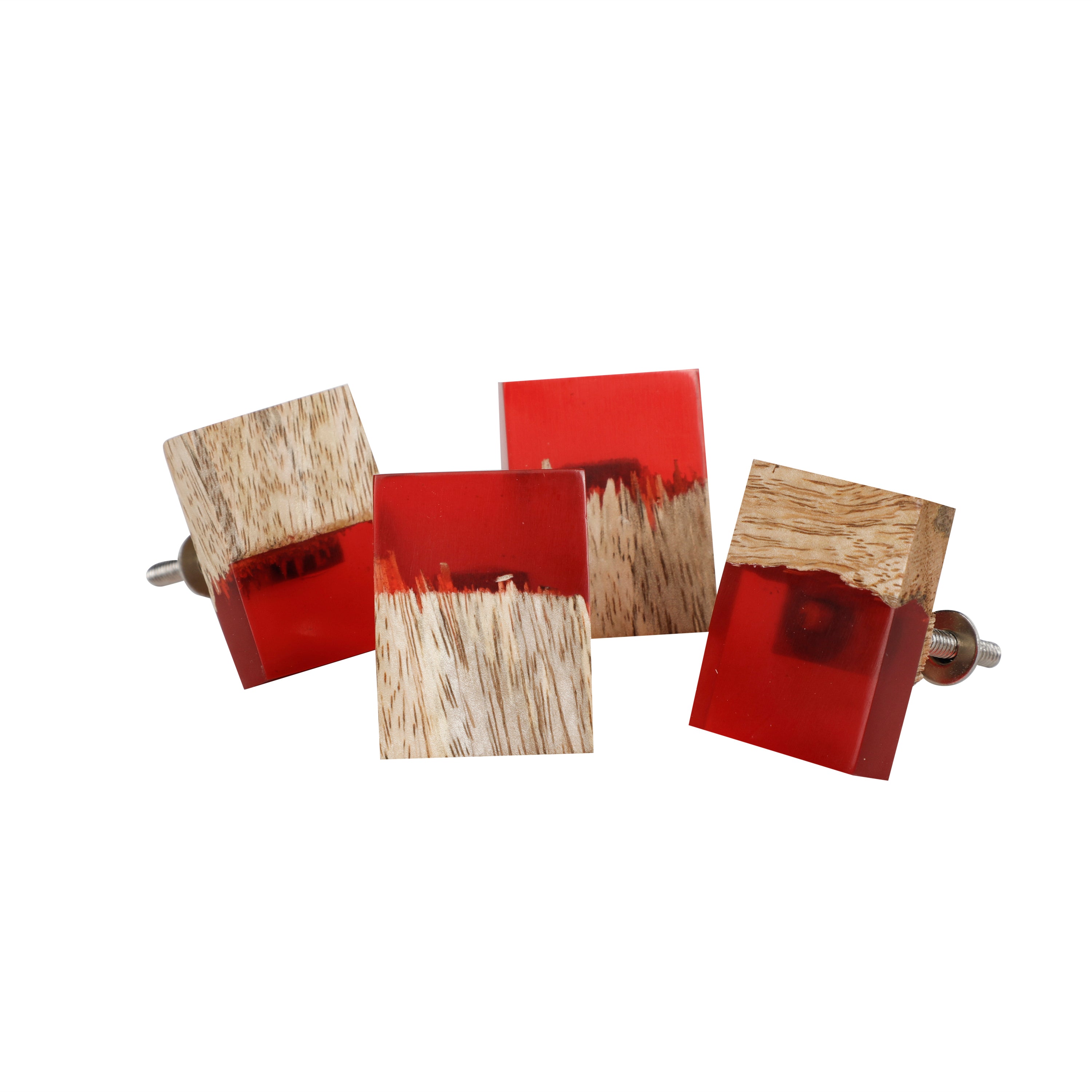 Hand Crafted Modern Roohaphza Door/Cabinet Knob In Resin & Wood 1PC