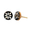 Petals Design Black & White Resin,Wood & MOP Cupboard Door Knob, Drawer Pull 1Pc