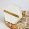 Modern Handcrafted Hexagon White Marble Stone & Brass Door/ Cabinet/Door Knobs 1Pc