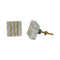 Hand Made Square Shape Brass and Marble Stone Knobs For Drawer 1PC