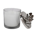 Glass jar Candle Holder filled with Wax