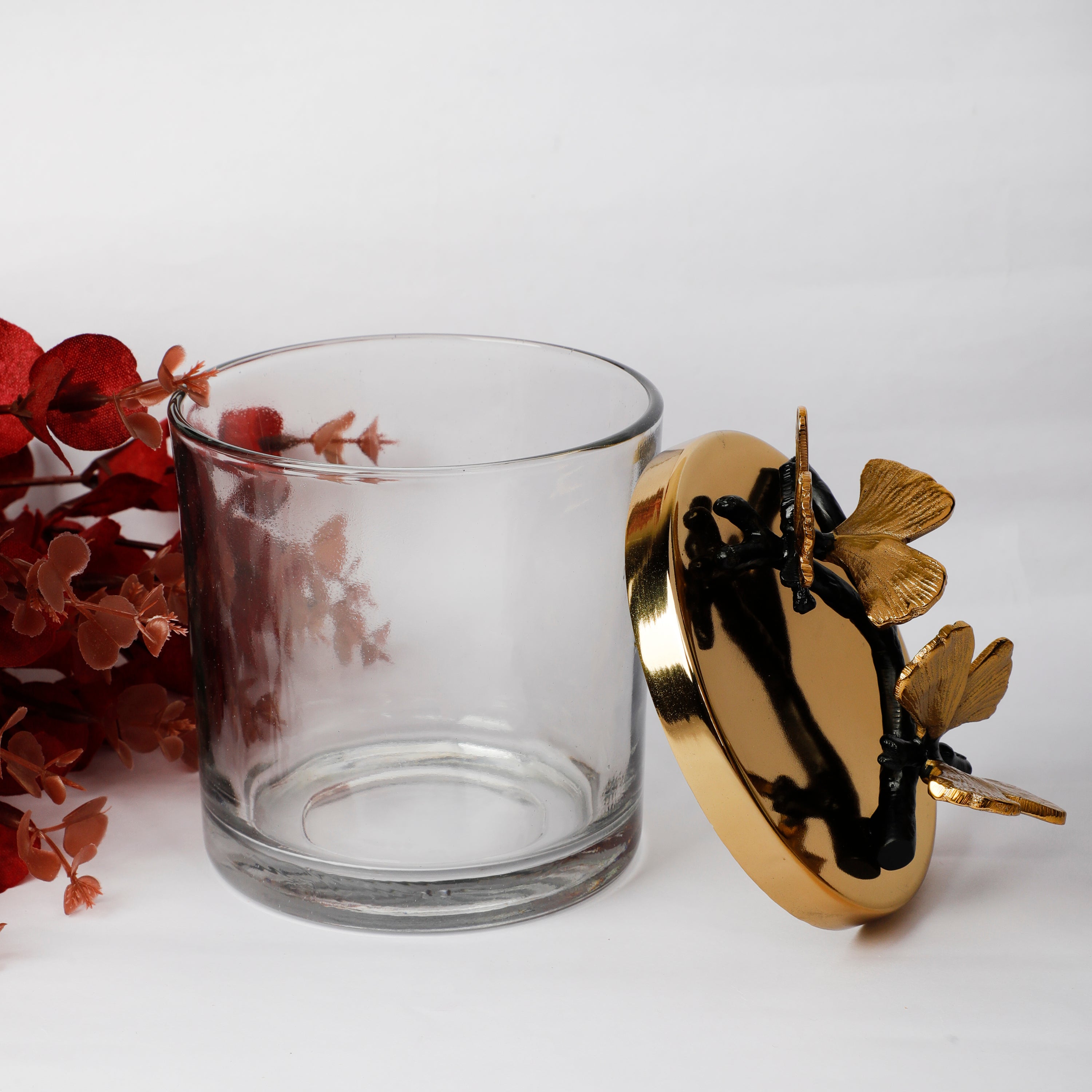 Condiment Pickle Jar Holder With Butterfly Lid