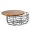 Metal Wire Fruit/Veggie/Multipurpose Basket With Wooden Lid By Fita