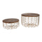 Metal Wire Fruit/Veggie/Multipurpose Basket With Wooden Lid By Fita