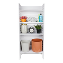 Washing Machine Side Open Bathroom Accessories Storage Shelf in PVC Board By Miza