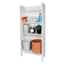 Washing Machine Side Open Bathroom Accessories Storage Shelf in PVC Board By Miza