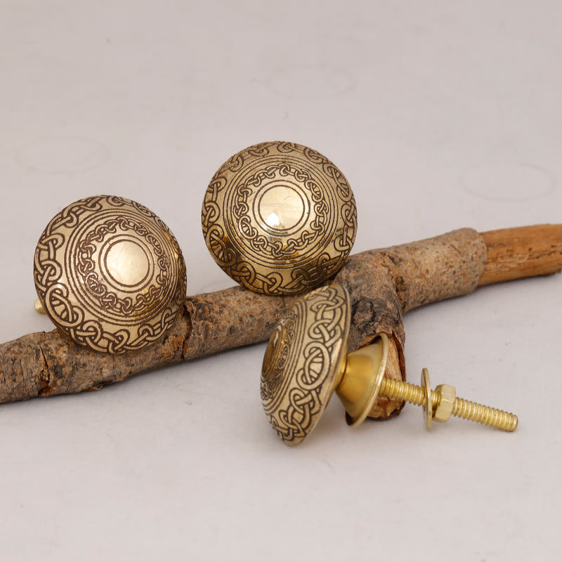 Decorative Vintage Handmade Brass Drawer Knobs 1Pc