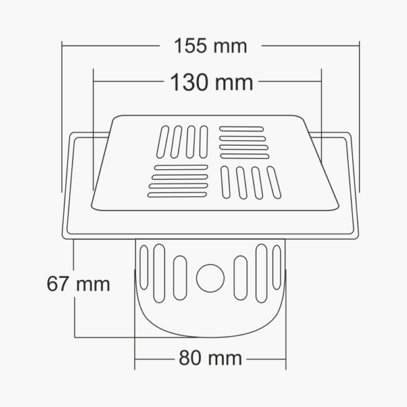 Nirali Kevin Anti Cockroach Floor Drain In Stainless Steel 304 Grade