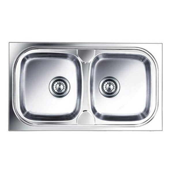Nirali Pride Stainless Steel Kitchen Sink in 304 Grade + PVC Plumbing Connector - peelOrange.com