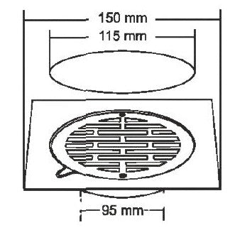 Nirali Alden Anti Cockroach Trap Floor Water Drain Jali Cover With Hole For Bathroom / Sink In SS 304