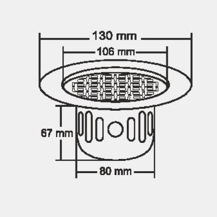 Nirali Aveel Anti Cockroach Designer Floor Drain In Stainless Steel 304 Grade