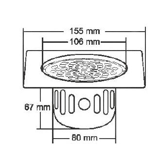 Nirali Misty Anti Cockroach Designer Floor Drain In Stainless Steel 304 Grade