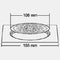 Nirali Elliot Anti Cockroach Designer Floor Drain In Stainless Steel 304 Grade
