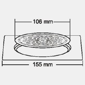 Nirali Elliot Anti Cockroach Designer Floor Drain In Stainless Steel 304 Grade