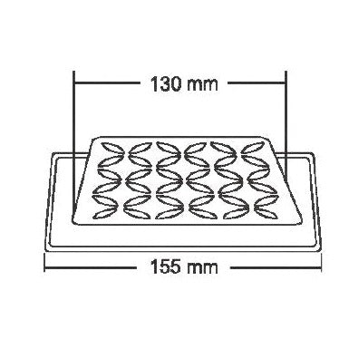 Nirali Windsor Anti Cockroach Designer Floor Drain In Stainless Steel 304 Grade