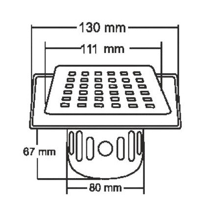 Nirali Kian Anti Cockroach Floor Drain In Stainless Steel 304 Grade