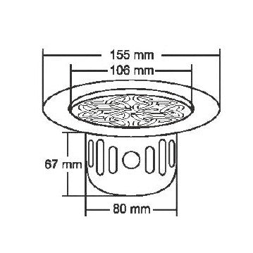 Nirali Cove Anti Cockroach Designer Floor Drain In Stainless Steel 304 Grade